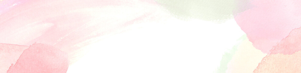 パステルなピンク色の水彩テクスチャのバナー