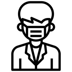 TEACHER line icon,linear,outline,graphic,illustration