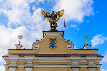 Obraz premium The city architecture of Kyiv Ukraine