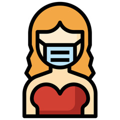 WOMAN filled outline icon,linear,outline,graphic,illustration