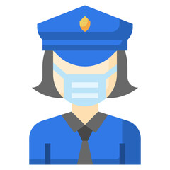 POLICE flat icon,linear,outline,graphic,illustration