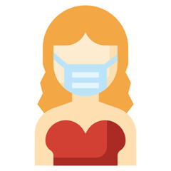 WOMAN flat icon,linear,outline,graphic,illustration