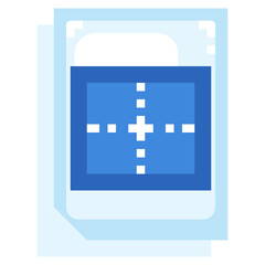 Fototapeta premium BORDER flat icon,linear,outline,graphic,illustration