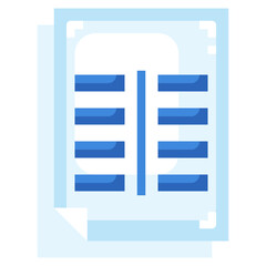 COLUMN flat icon,linear,outline,graphic,illustration