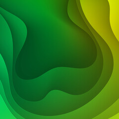 Shades of green. Modern background for screen of your devices. Synth wave, retro wave, vaporwave futuristic aesthetics. Vector illustration