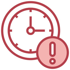 ALERT red line icon,linear,outline,graphic,illustration