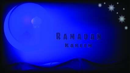 Abstract Background Night Mode Ramadan Kareem