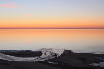 sunset on the beach