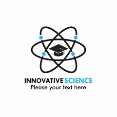 innovative science or Education design logo template illustration