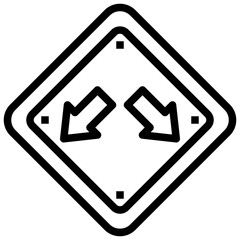 KEEP IN LANE line icon,linear,outline,graphic,illustration