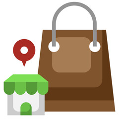 LOCATION flat icon,linear,outline,graphic,illustration