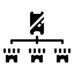 ONLINE STORE glyph icon,linear,outline,graphic,illustration