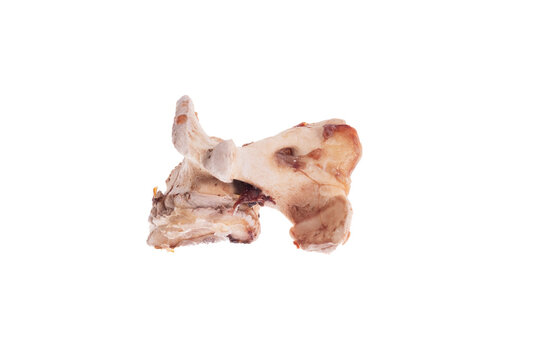 pork bone isolated on white background