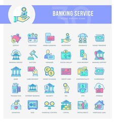Banking Service Icons