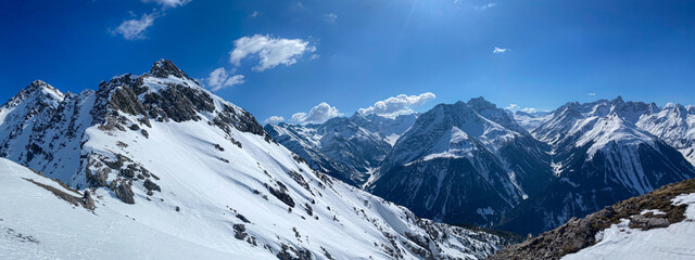 Blick in die Lechtaler Alpen von der Dreisattelscharte