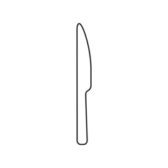 Knife icon in line style
