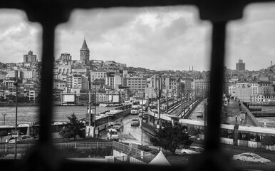 Galata Tower from Egypt Bazar in Eminöönü