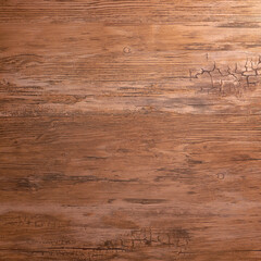 Brown wooden background. Wood grain.