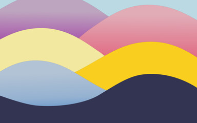 colorful wave vector graphic for texture or background of any design.