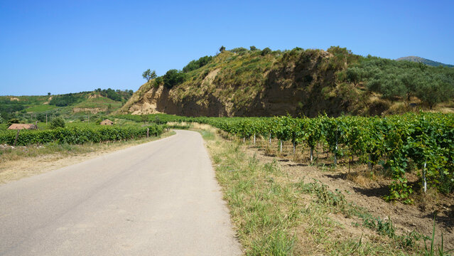 Summer landscape in Benevento province, Campania, Italy