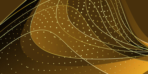 Abstract brown and gold background vector