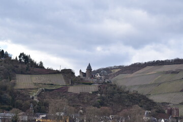 Obraz premium Burg Fürstenberg über Bacharach