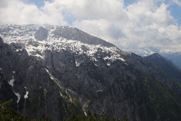 Obraz premium Kehlstein mountain in may, the Bayern Alps, Germany