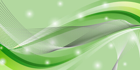 Abstract green background with light