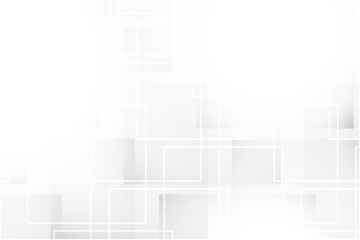 Abstract white and gray color, modern design background with geometric shape. Vector illustration.	
