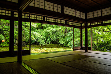 Fototapeta na wymiar Room of Japanese temple