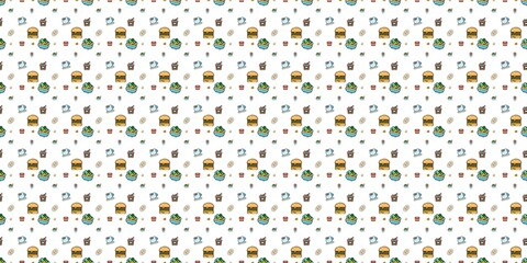 background image fastfood various foods