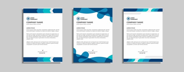 modern corporate letterhead template design