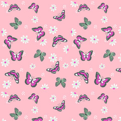Butterfly seamless pattern