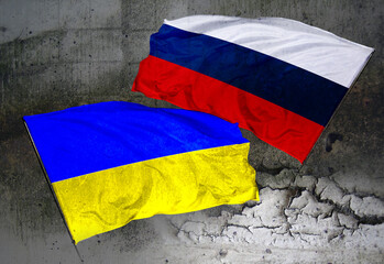 ukraine and russia flag campaign stop war
