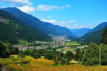 Naklejka na ściany i meble Italy-view of the Val di Sole