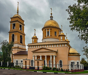 Fototapeta na wymiar Assumption cathedral, years of construction 1820 - 1842. City of Kashira, Russia