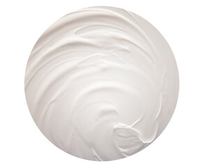 Face or body white cream or balm texture smudge background