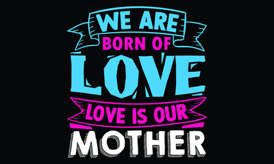 Mother's day T shirt Design Template