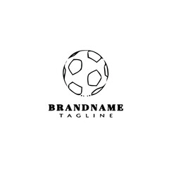 soccer ball logo icon design template vector illustration