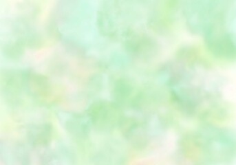 あたたかな水彩マーブル素材　グリーン３