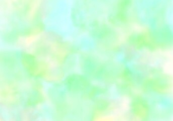 あたたかな水彩マーブル素材　グリーン２