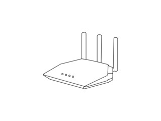 Wifi router icon in flat style Design. Broadband vector illustration on white business isolated. Internet connection business concept. professional illustration. Creative Vector art Design. Best vecto