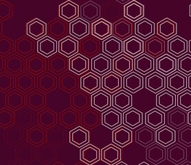 seamless geometric pattern honey comb honeycomb bee shape fabric hexagon