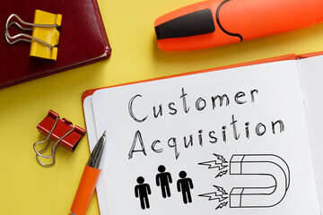Customer Acquisition is shown on the photo using the text