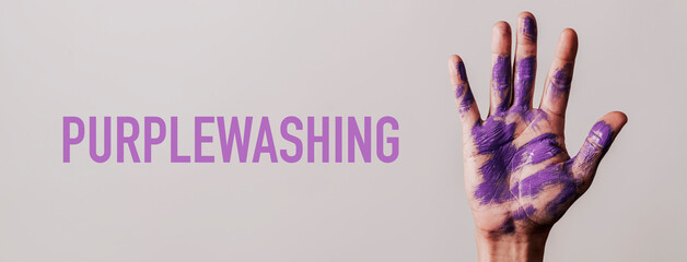 text purplewashing, web banner format
