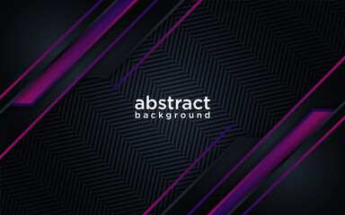 Abstract modern futuristic dark background with line purple gradient