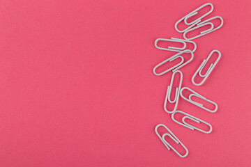 Colored paper clips.