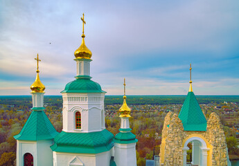 View on Sviatohirsk from the top of Lavra