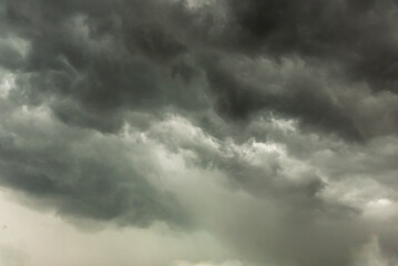 Gloomy clouds have shrouded sky before a thunderstorm