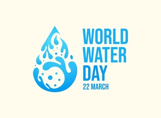 World Water Day - Abstract Waterdrop Concept.